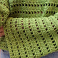 Pull Brigitte crochet - vert lemon