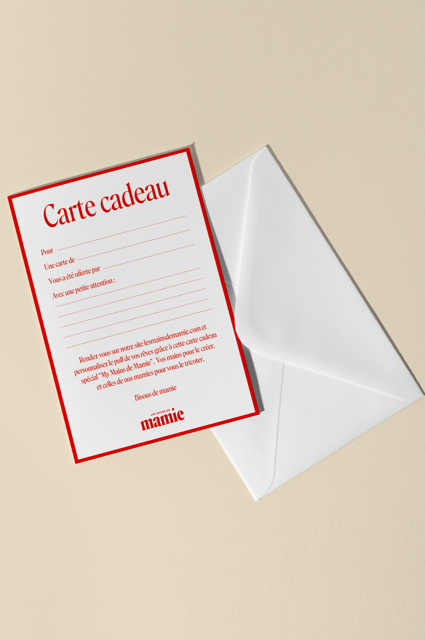 Carte cadeau "My Mains de Mamie"