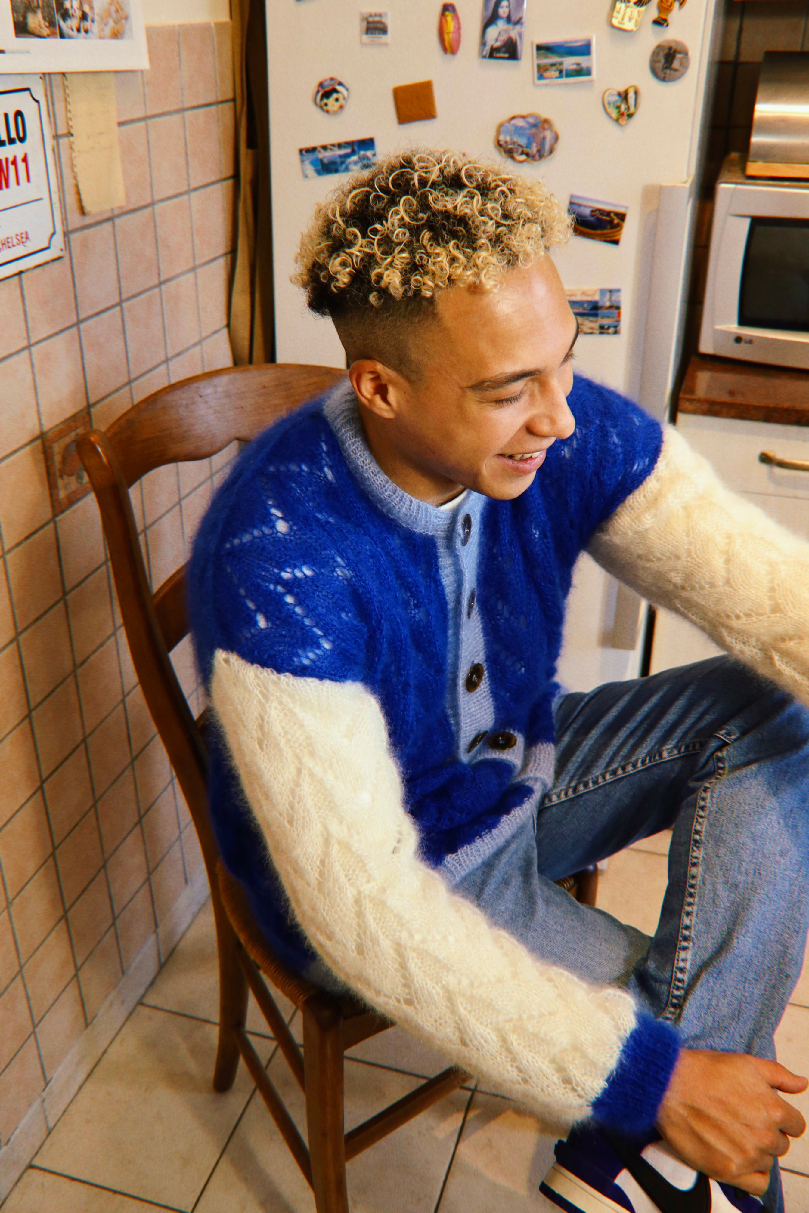 Cardigan Claude bleu