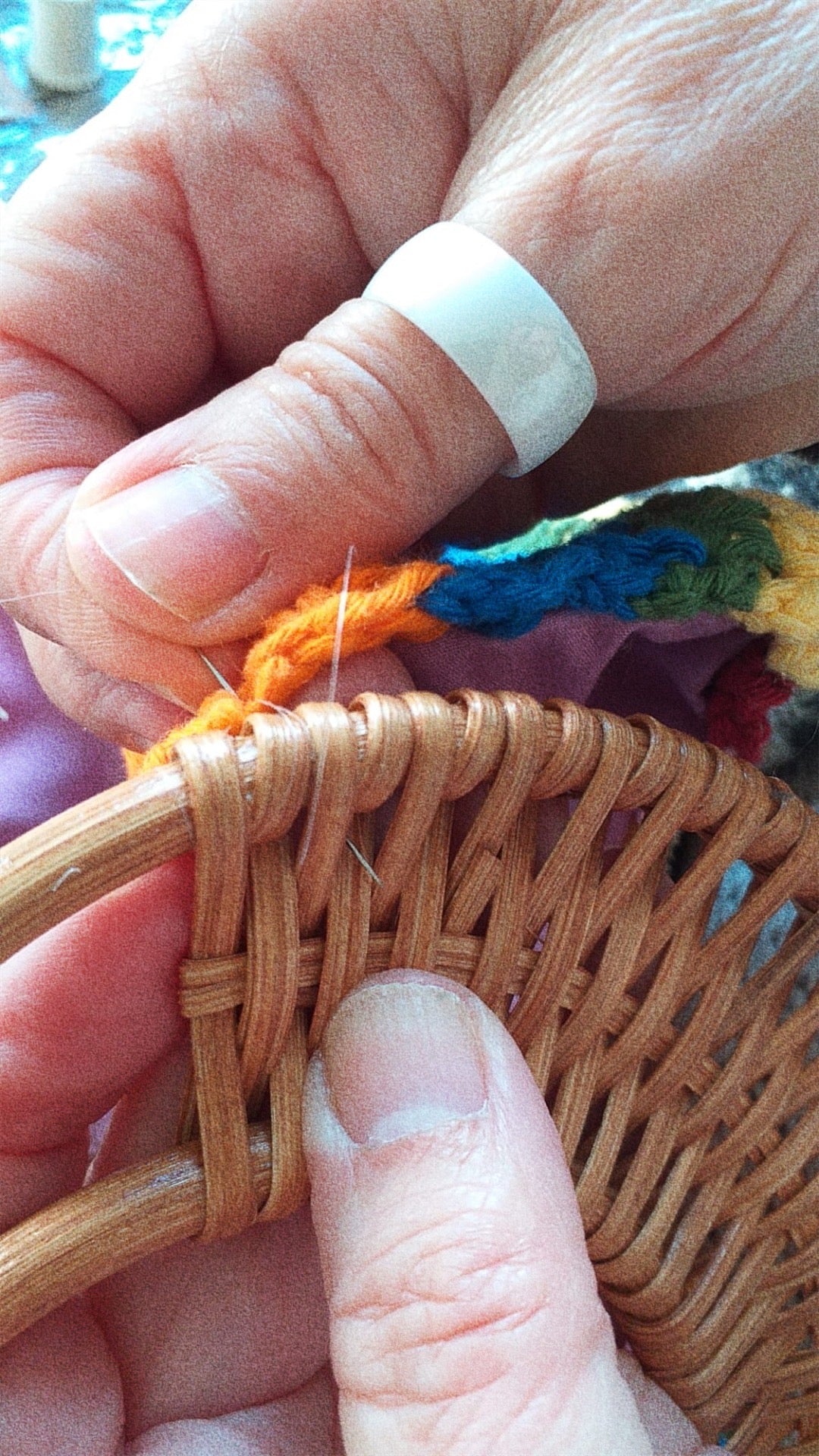 Sac crochet Paulette - orange