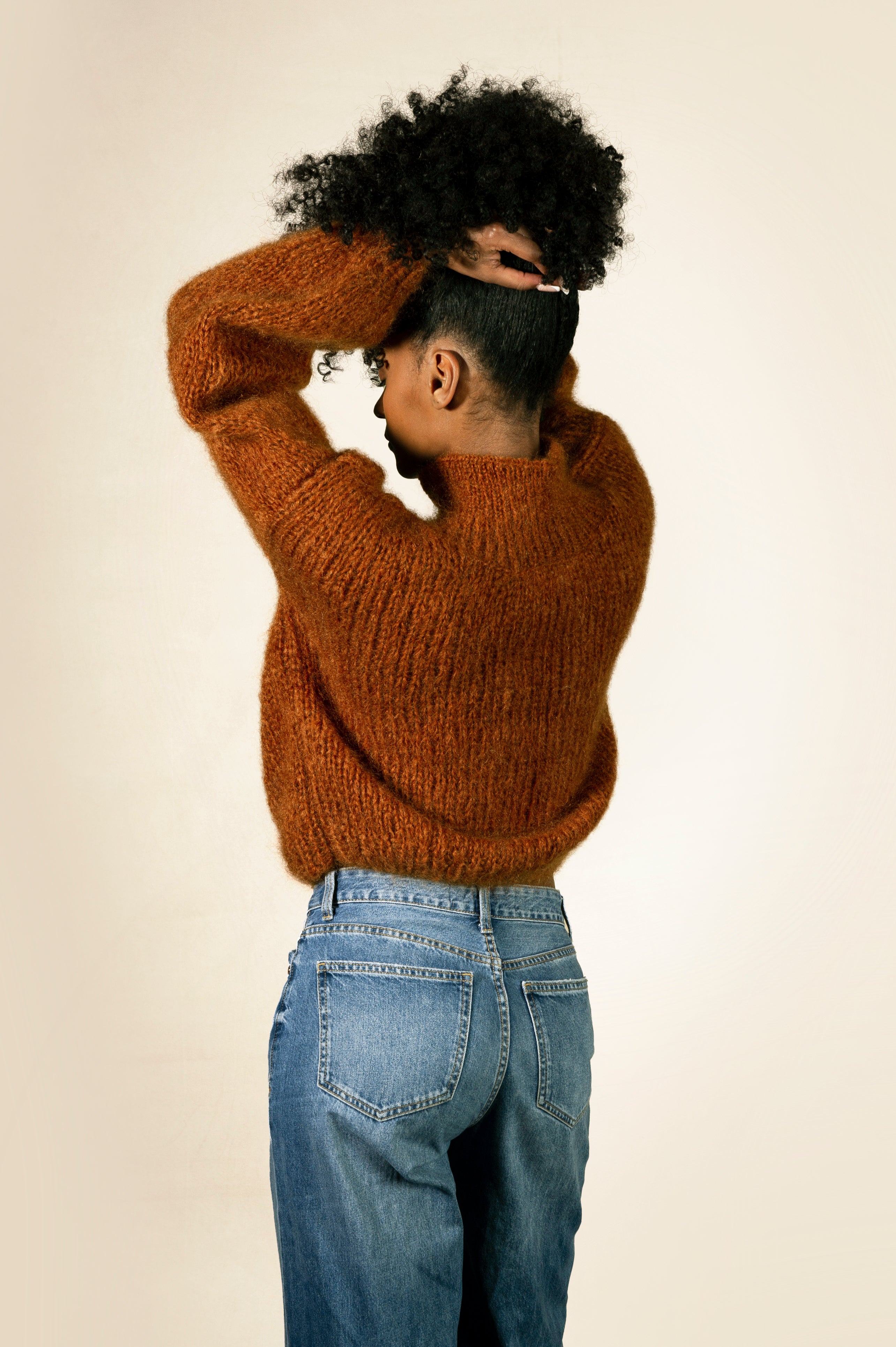 Pull Jeanne marron