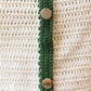 Top crochet Honorine - écru vert