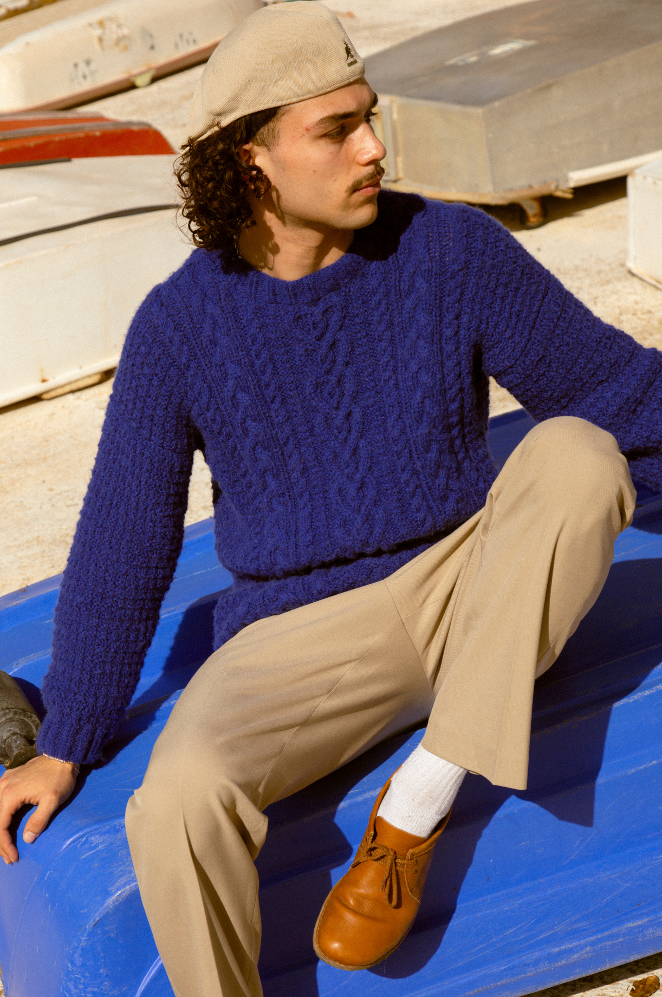 Pull Maurice bleu