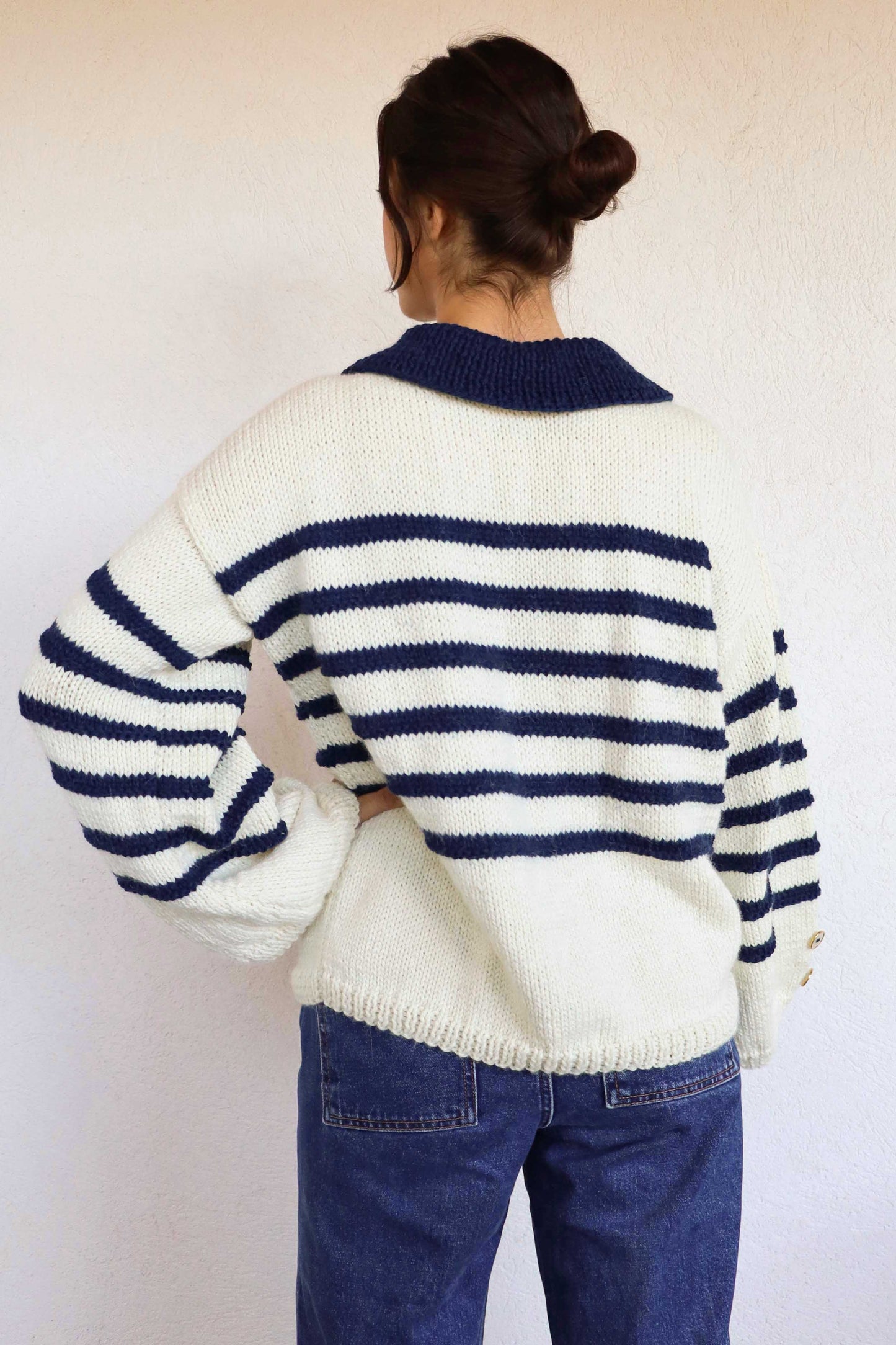 Pull Francine - marinière bleue