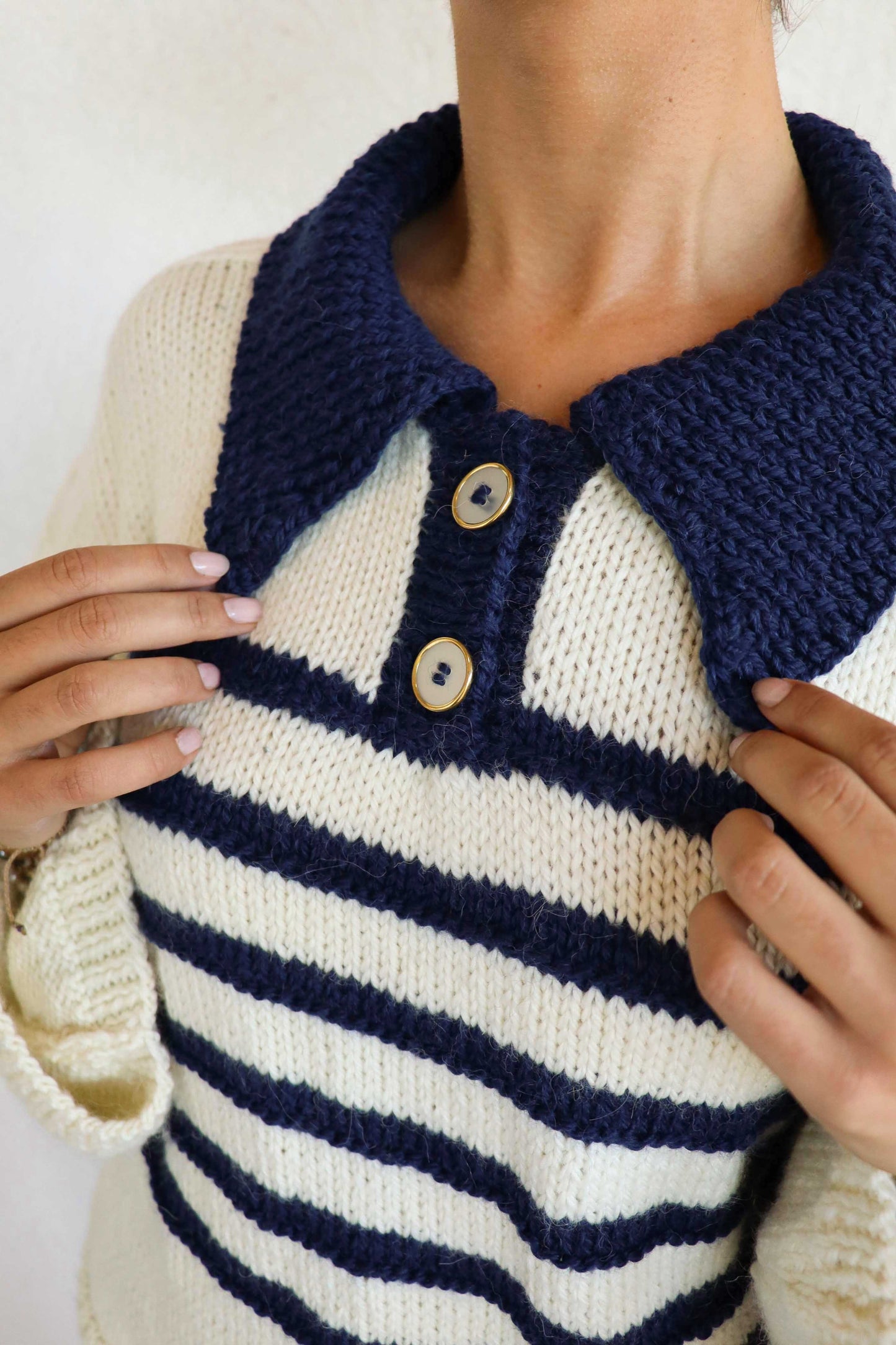 Pull Francine - marinière bleue