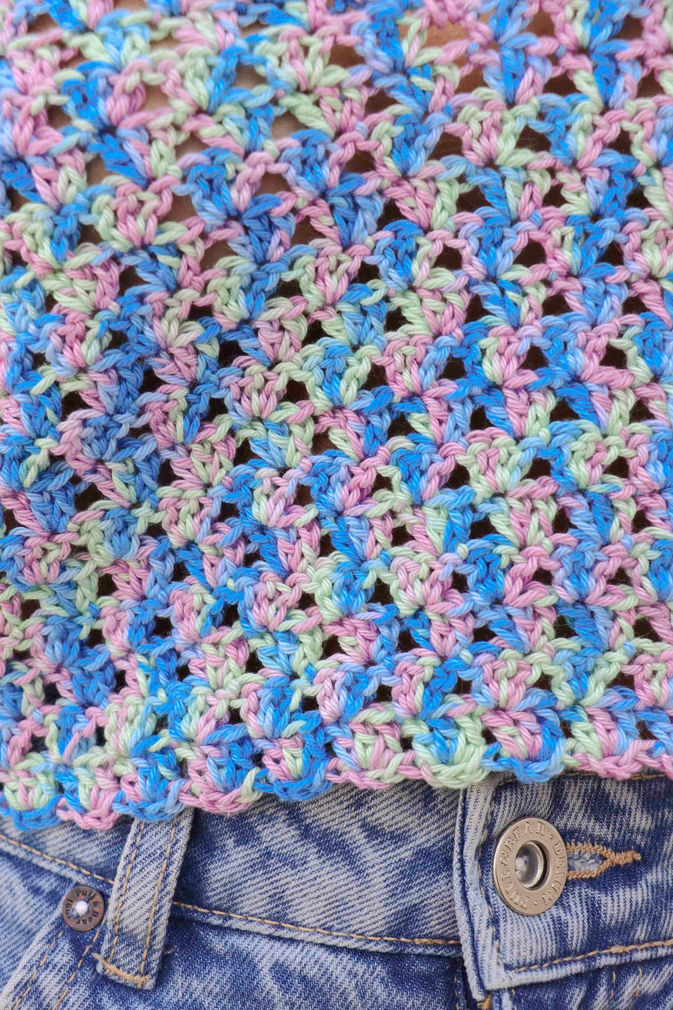 Top crochet Rosita - multicolore