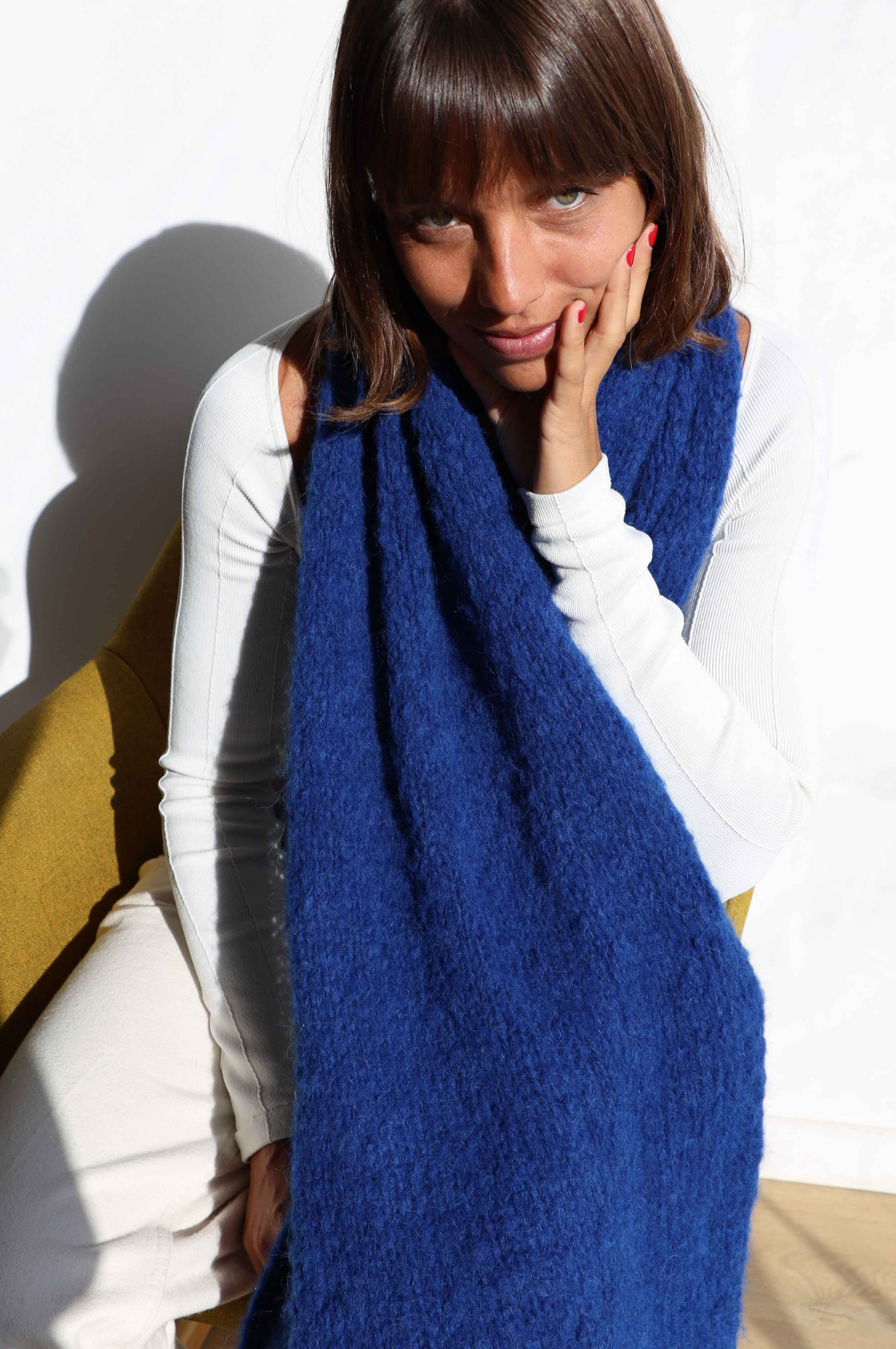 Echarpe Mado bleu marine