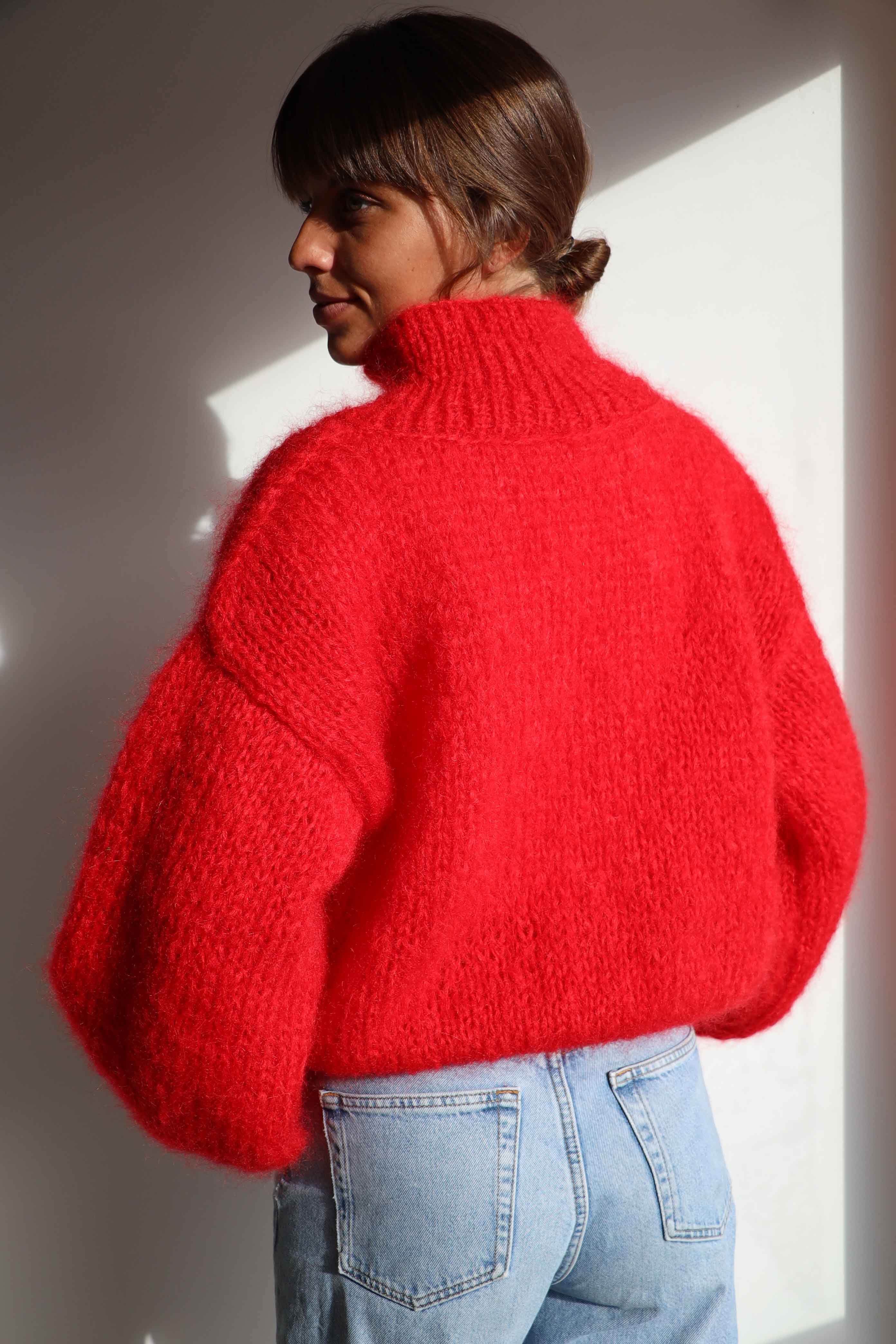 Pull Jeanne rouge