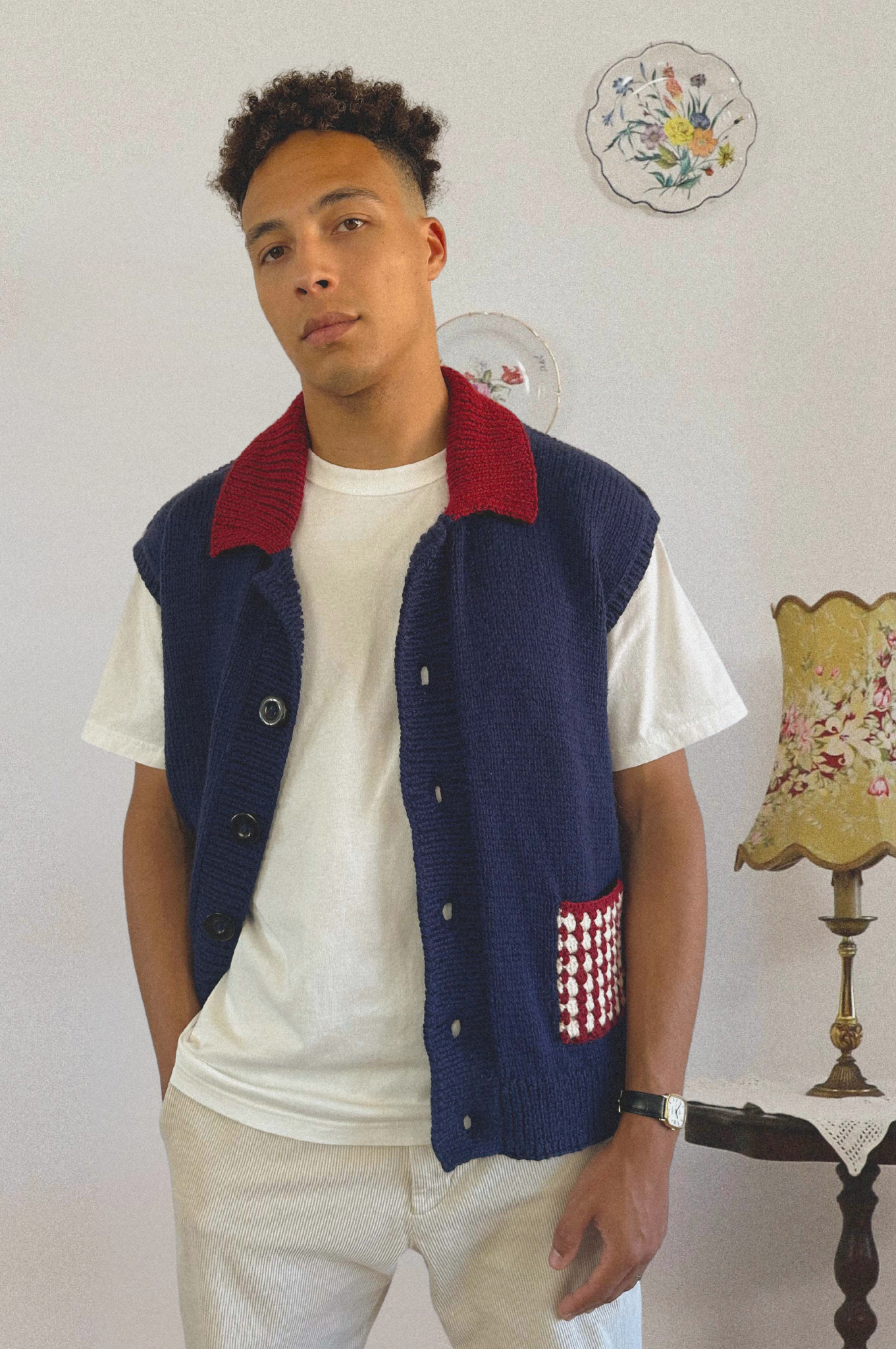 Gilet Fernand bleu
