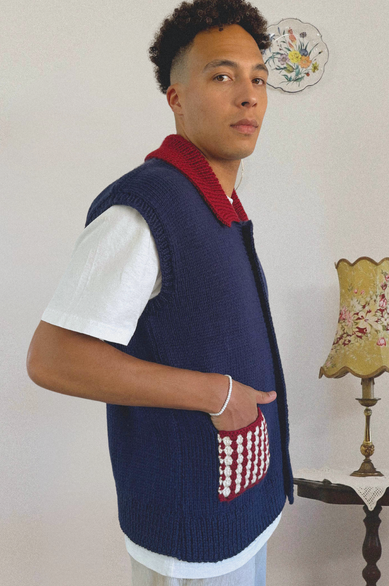 Gilet Fernand bleu