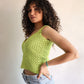 Top crochet Rosita - lemon