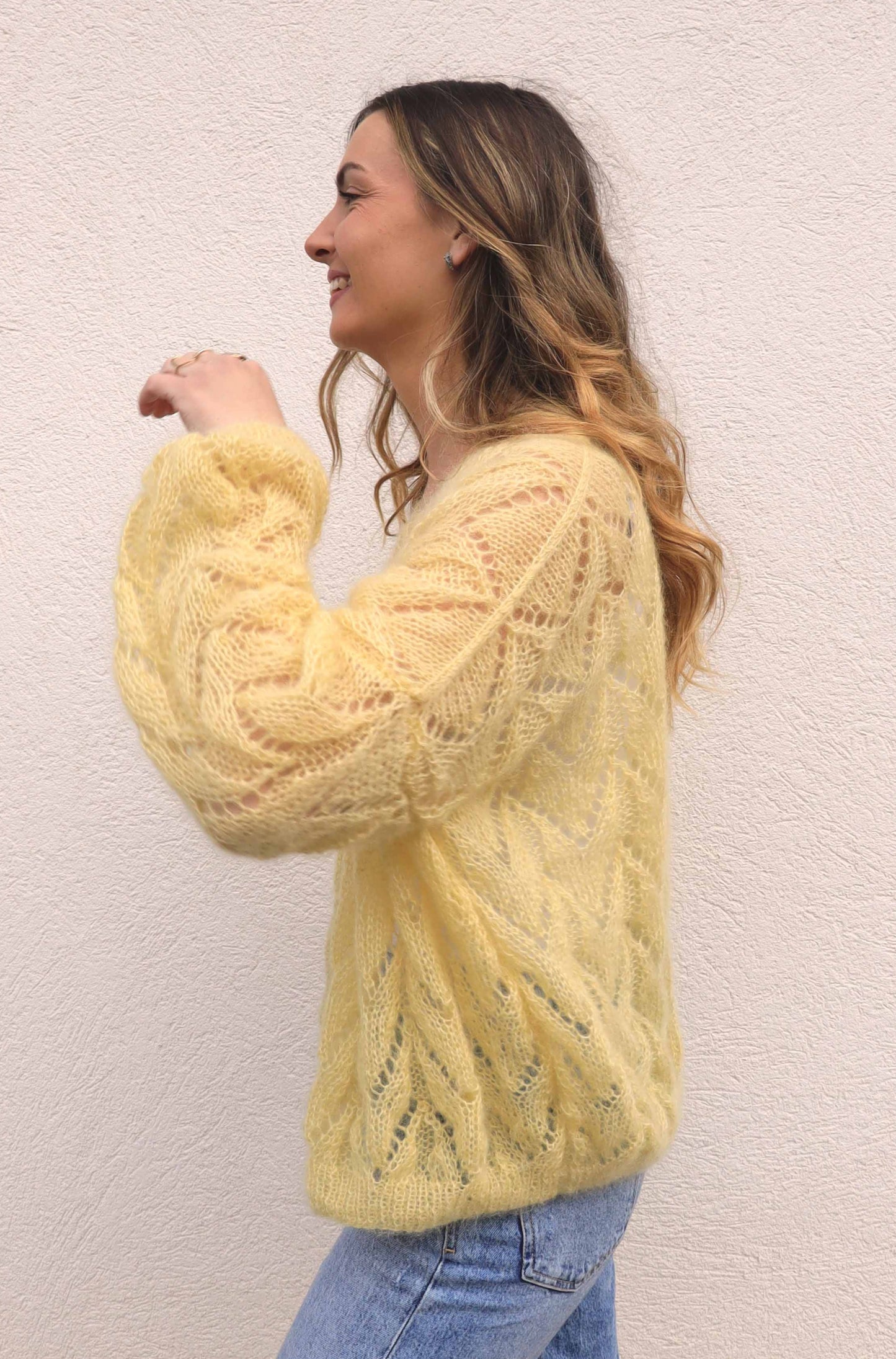 Gilet Claudine - jaune pastel