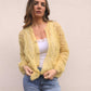 Gilet Claudine - jaune pastel