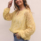 Gilet Claudine - jaune pastel