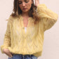 Gilet Claudine - jaune pastel