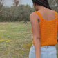 Top crochet Rosita - orange