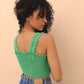 Top crochet Lucette - vert