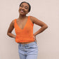 Top crochet Rosita - orange