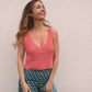 Top crochet Rosita - rose