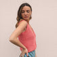 Top crochet Rosita - rose